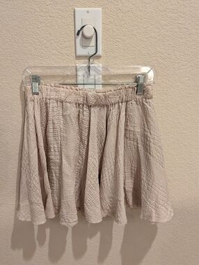 LoveShackFancy Raw Edge Silk Skirt (M)